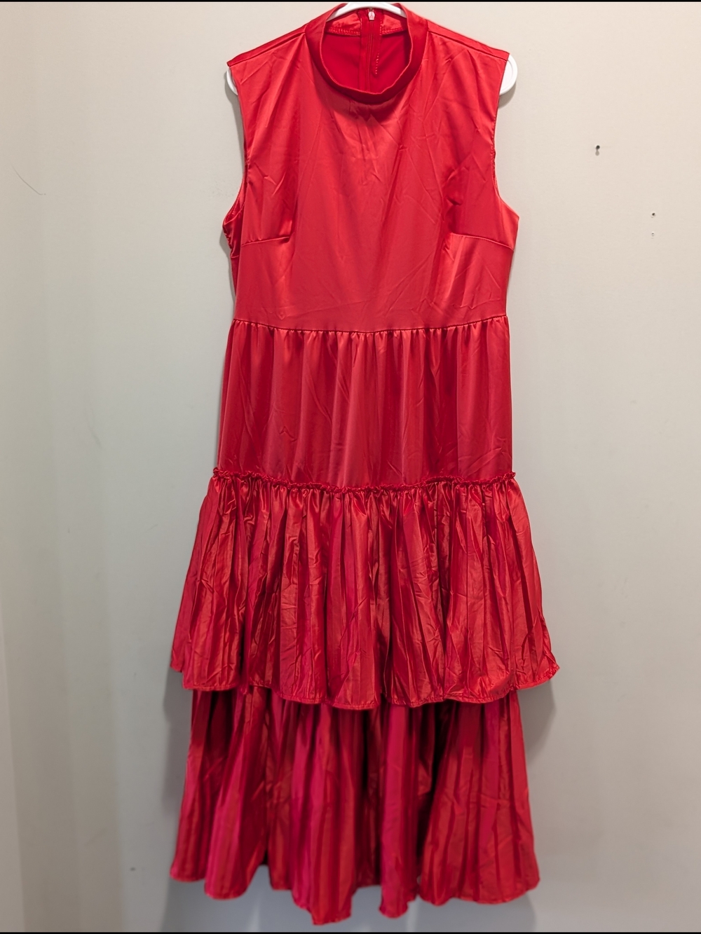 Red Sleeveless Tiered Costume Dress